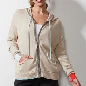 Zaket & Plover Handcraft Hoodie Sweater in Oat Size Size XL